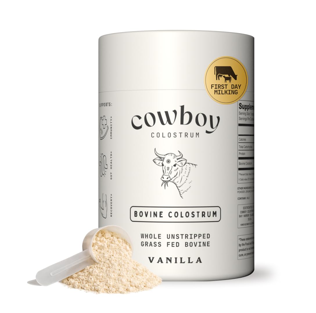 COWBOY COLOSTRUM Grass-Fed Colostrum Powder 4.8 Ounce