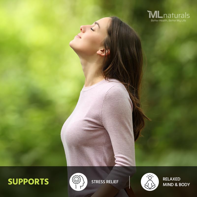 ML Naturals Organic Ashwagandha Capsules 120 Count
