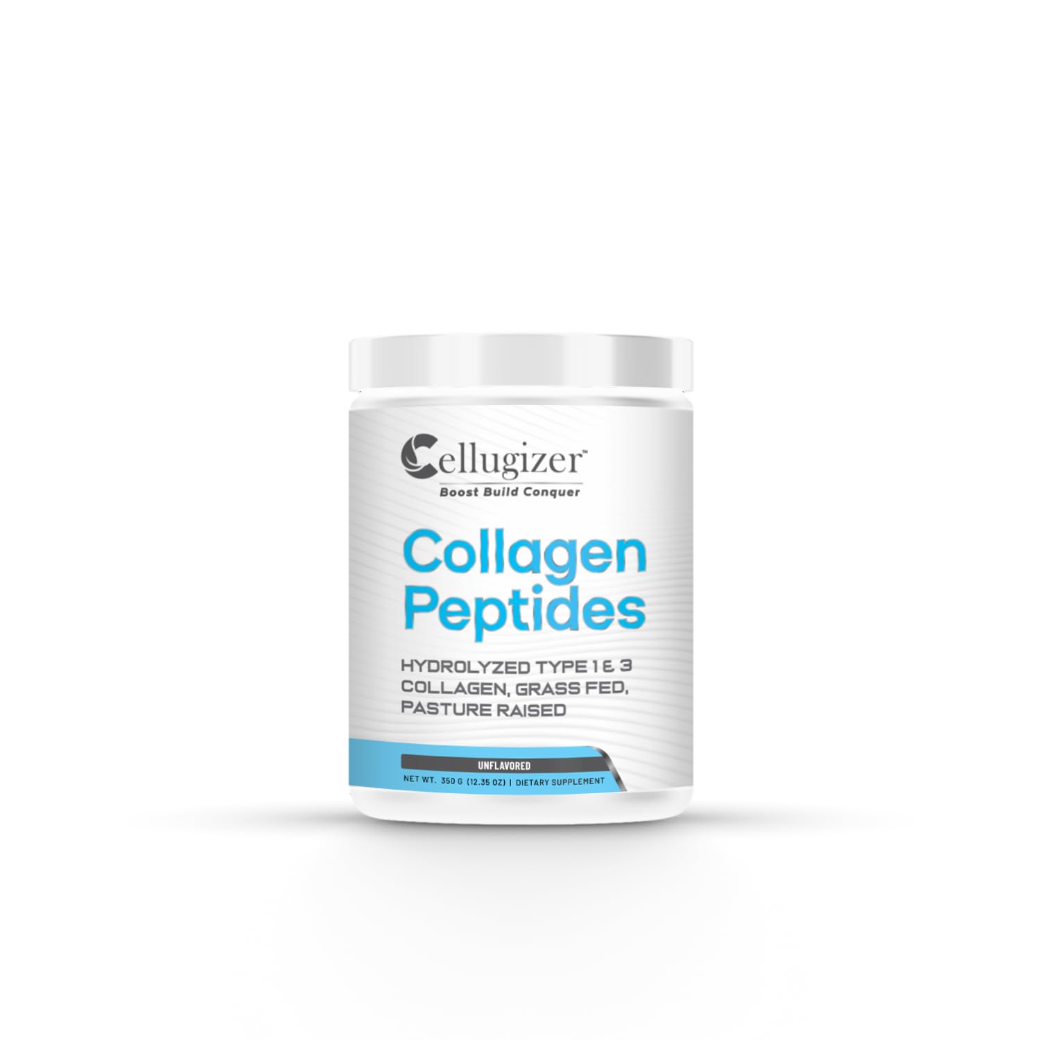 Cellugizer Collagen Peptides - Hydrolyzed Type 1 & 3 Collagen Powder Protein Supplement, 12.35 oz