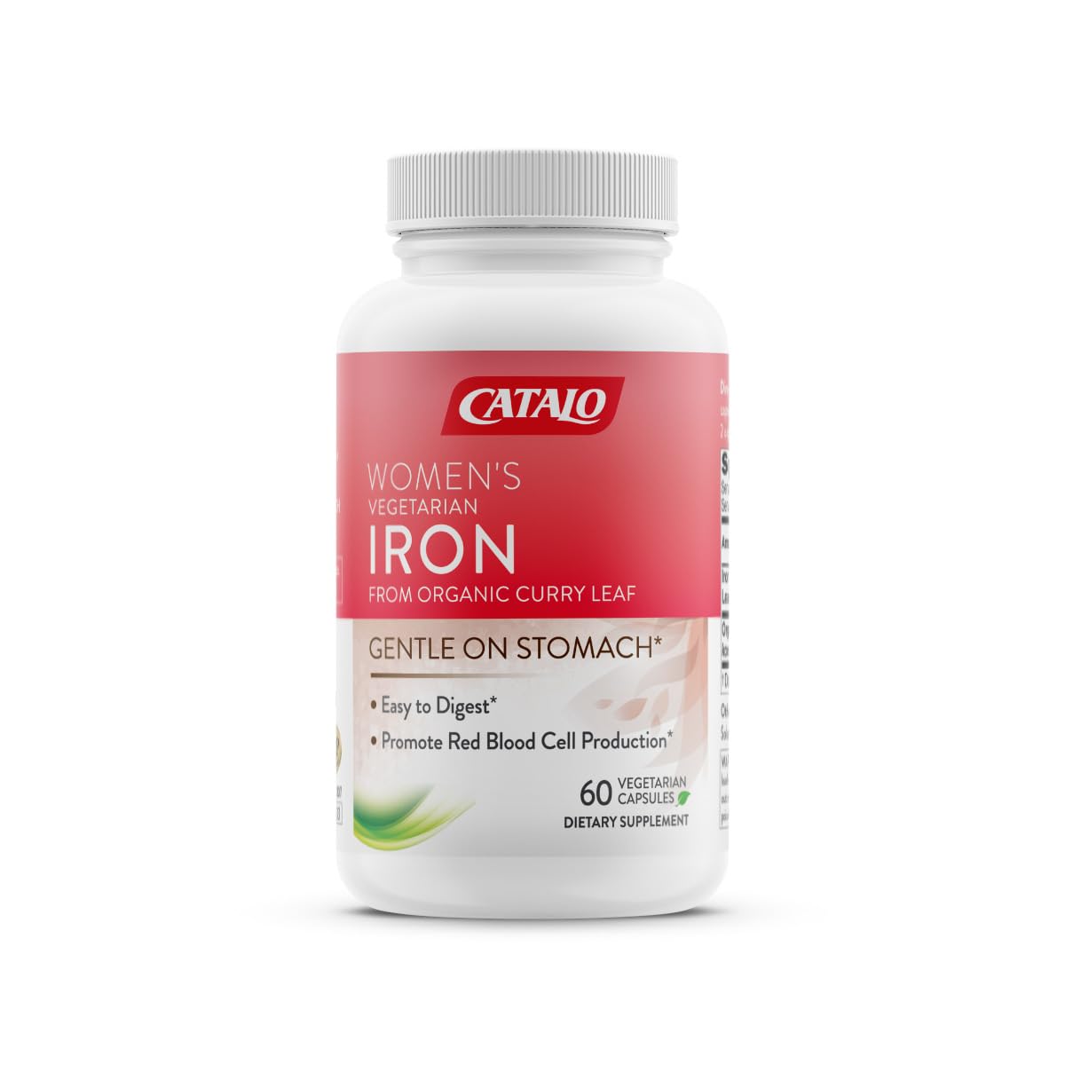 CATALO Women's Vegetarian Iron Capsules, 60 Capsules