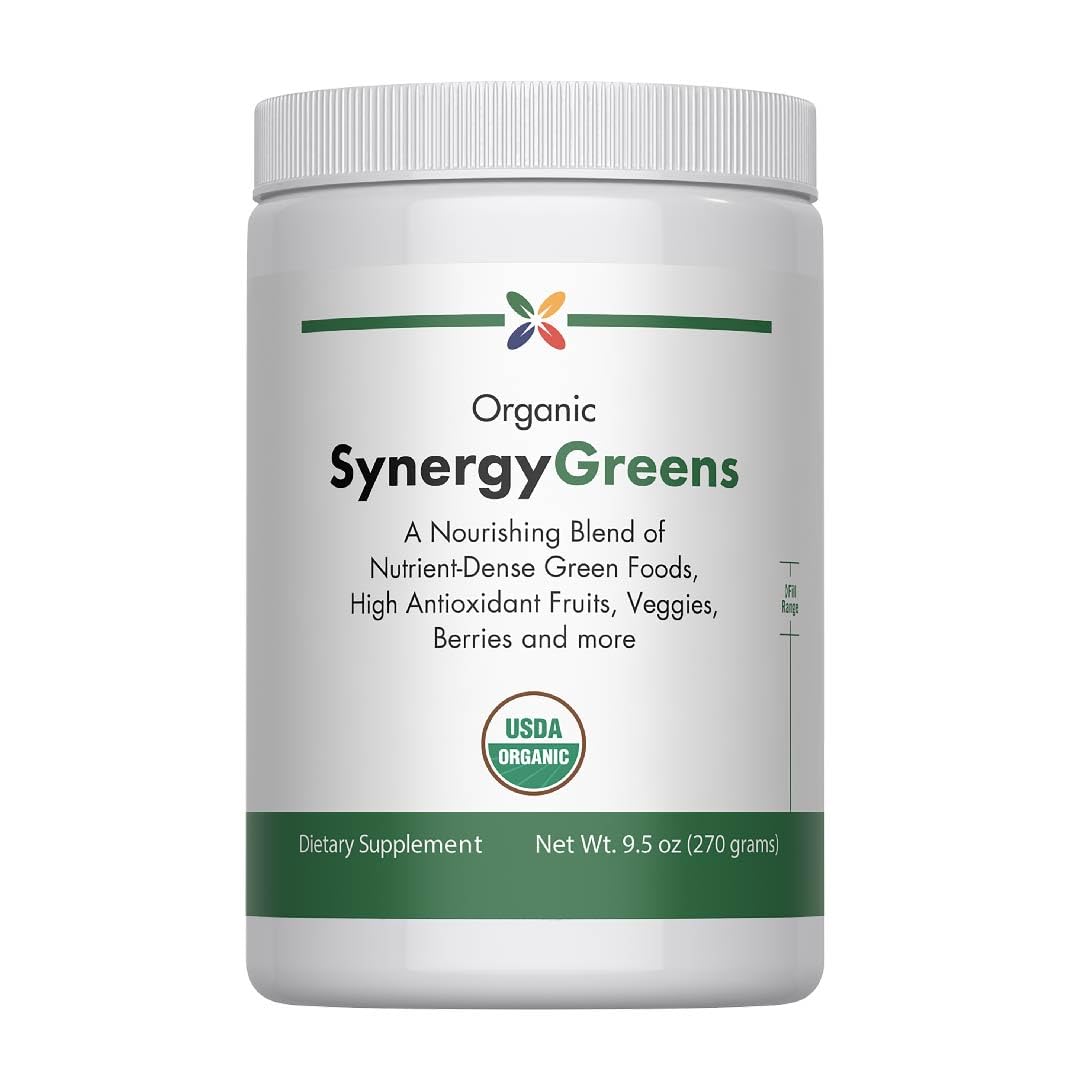 Stop Aging Now Organic Greens Powder Superfood Supplement Blend Mix, 9.5 oz