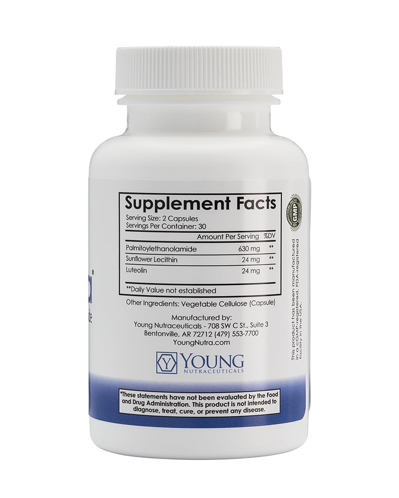 Mirica Pea Palmitoylethanolamide and Luteolin Immune & Nervous System Support Supplement Capsule 60 Count
