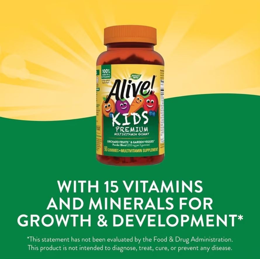 Nature's Way Alive! Children's Premium Gummy Multivitamin, 180 Gummies