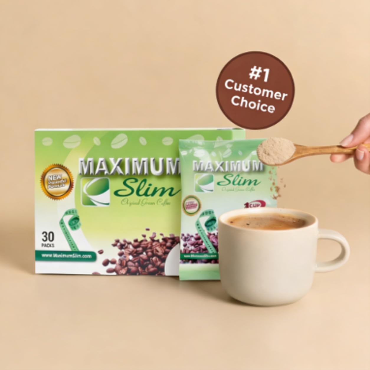 Maximum Slim Original Green Coffee Powder, 1 Count