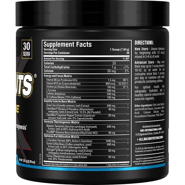 ALLMAX Rapidcuts Xtreme Powder 8.28 oz