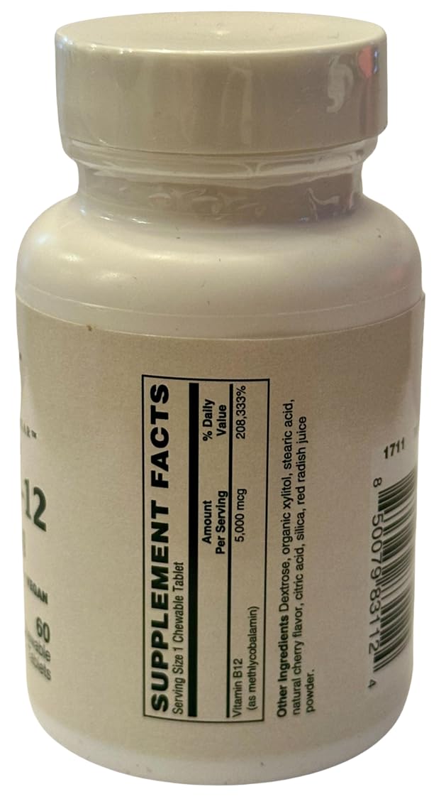 Wellness Made Clear Methyl B-12 by Balterra Chewable, 5,000 mcg, 60 Count