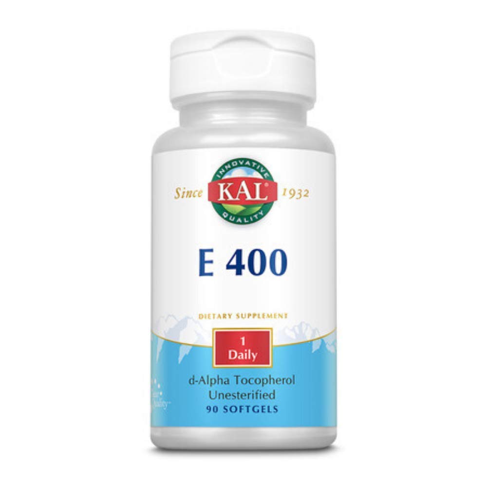 KAL E-400 D-Alpha Tocopherol Softgels, 90 Count