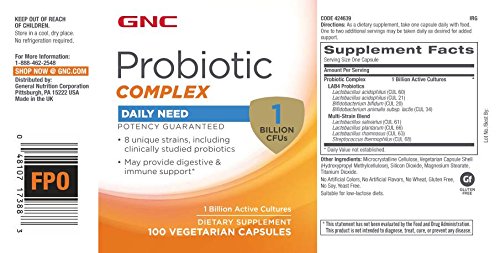 GNC Probiotic Complex Daily Need Capsule 200 Capsules