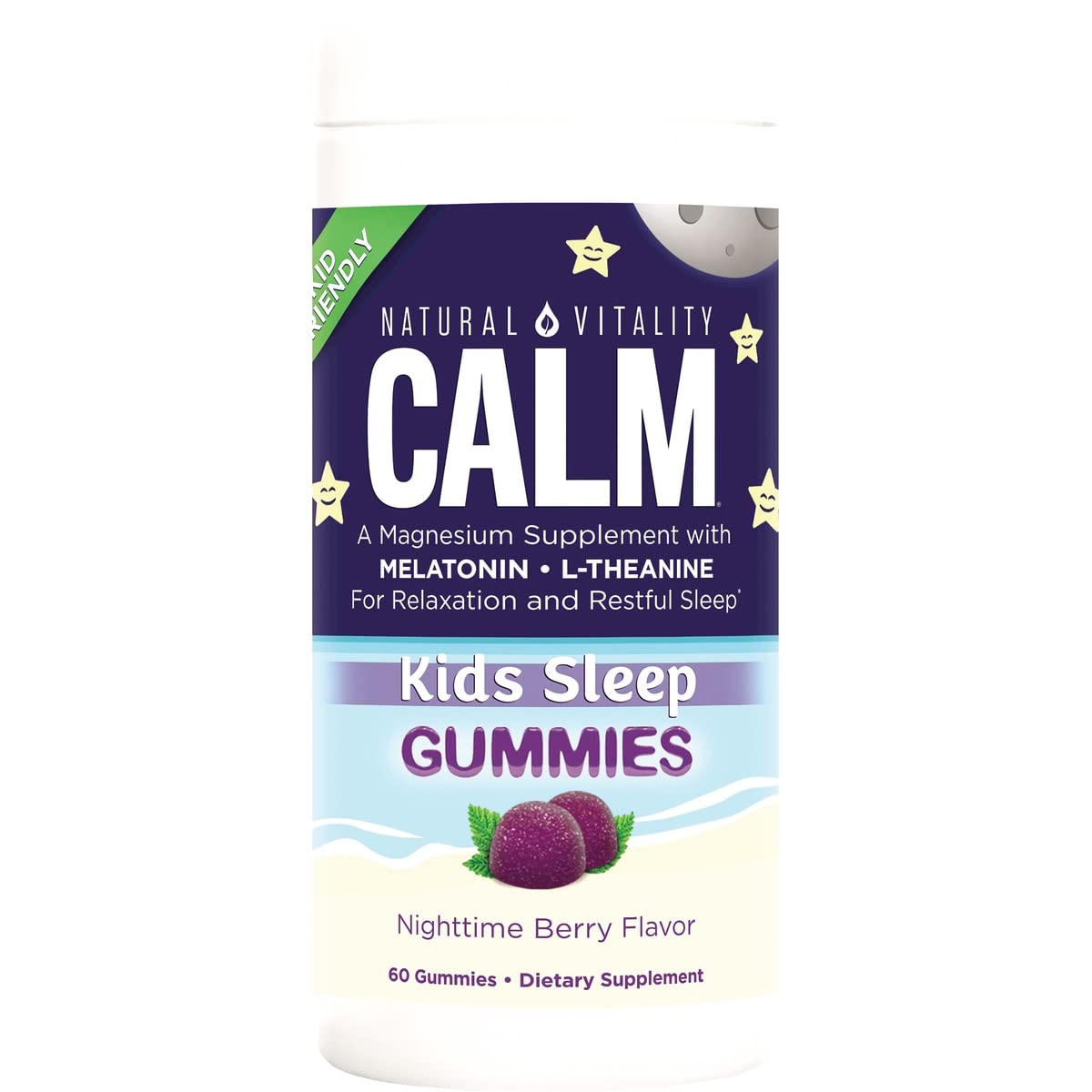 Natural Vitality Calm Kids Sleep Gummies 60 Gummies
