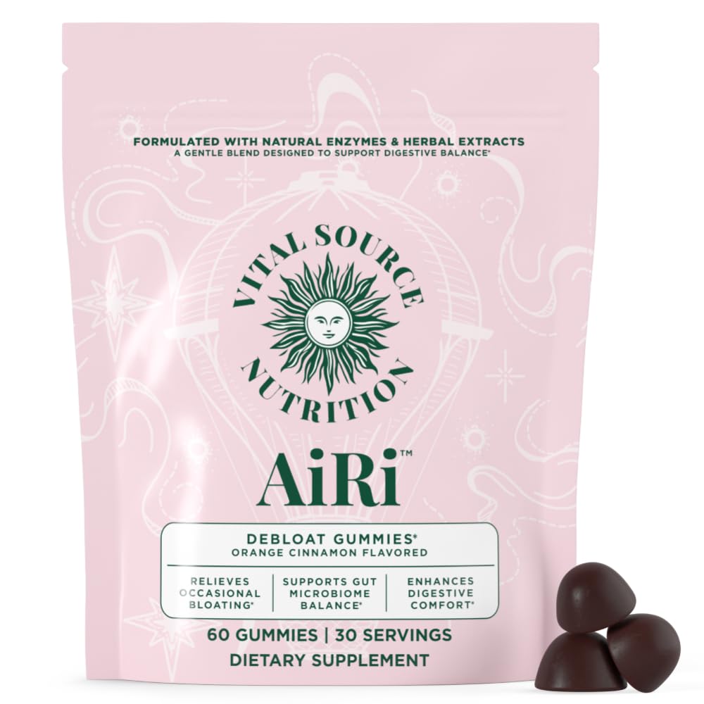 Vital Source Nutrition AiRi Debloat Support Gummies 60 Count