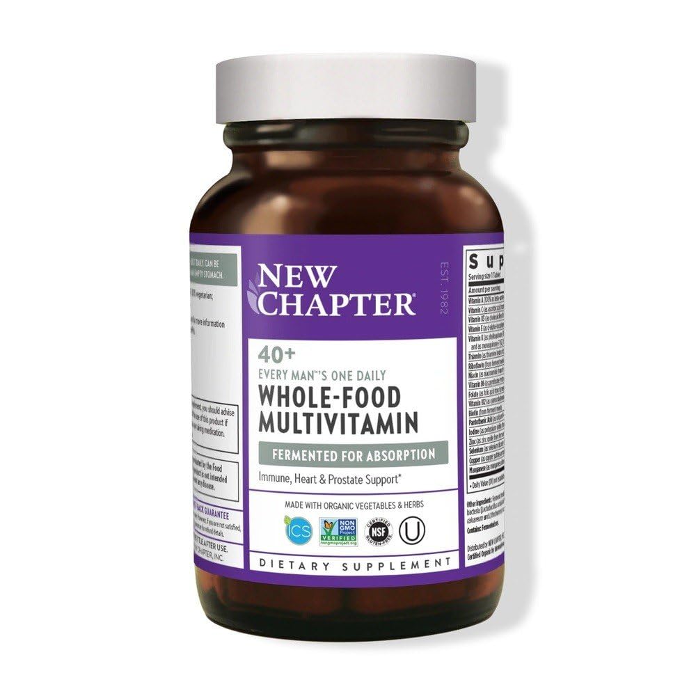New Chapter Men's Multivitamin, Every Man's One Daily 40+ Gummy 24 Count