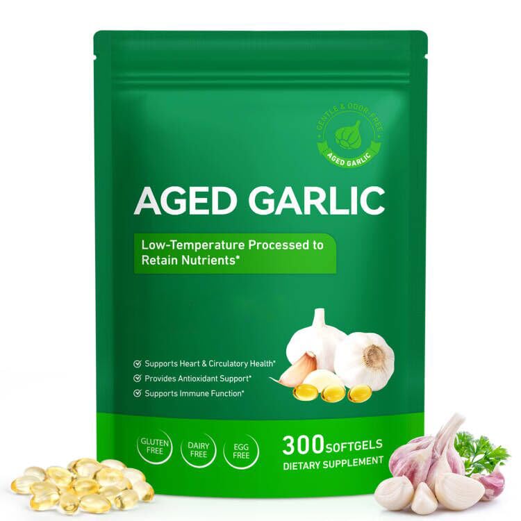 Frovetani Odorless Aged Garlic Extract Softgels 300 Count