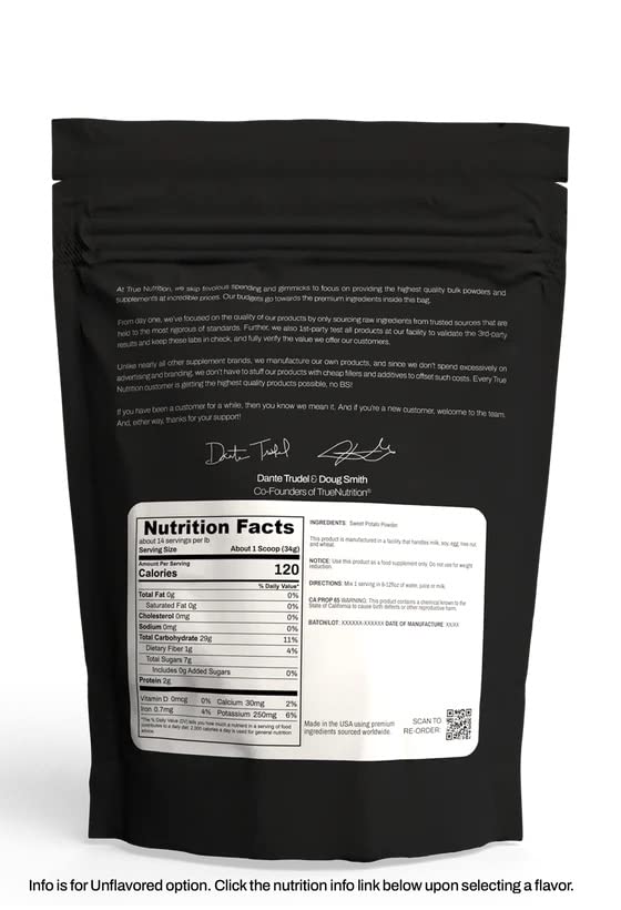 True Nutrition Sweet Potato Powder 16 oz