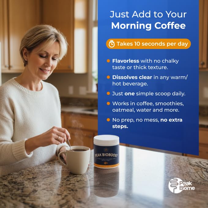 Peak Biome Peak BioBoost Prebiotic Fiber Supplement Powder 52.5 Servings