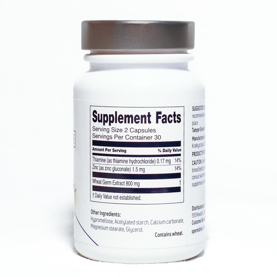 LONGEVITY LABS + spermidineLIFE Natural Supplement Capsule, 60 Capsules