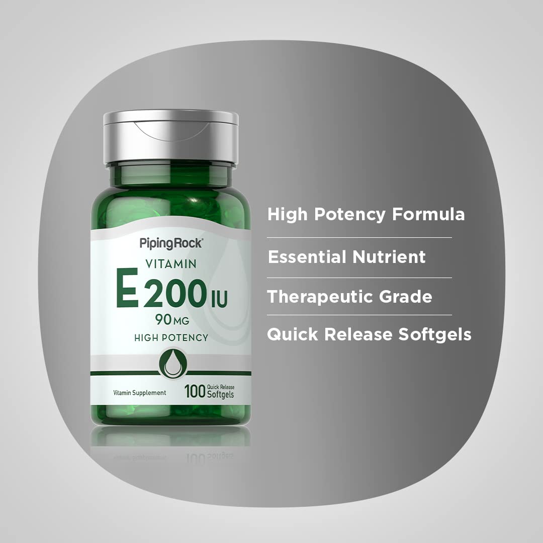 Piping Rock Vitamin E Softgel 100 Count