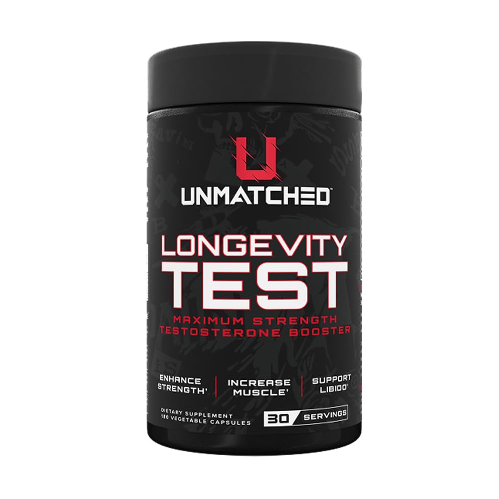 Unmatched Longevity Test Testosterone Booster 180 Capsules