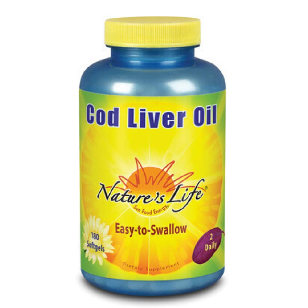 Nature's Life Cod Liver Oil Concentrate Softgels 180