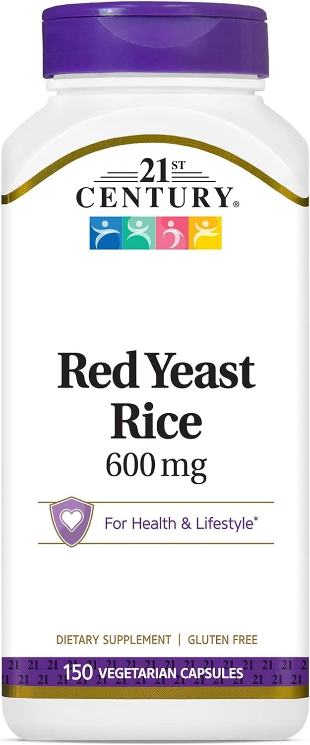 21st Century Red Fermented Rice Herbal Extract, 150 Capsules