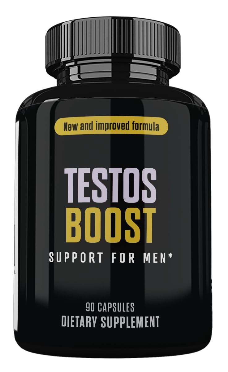 TESTOS BOOST Advanced Formula Dietary Supplement Capsules, 90 Count