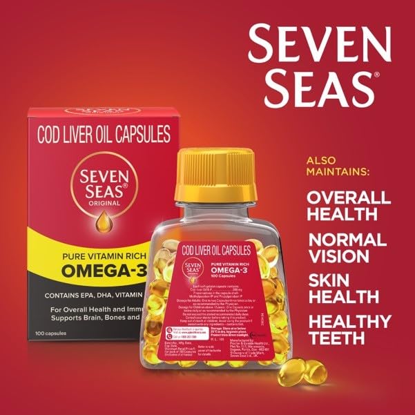 Seven Seas Seacod Cod-liver Oil Capsules 100 Capsules