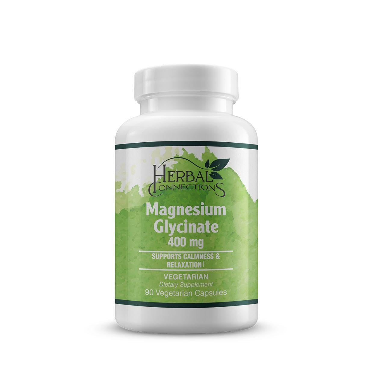 Herbal Connections Magnesium Glycinate Capsules 90 Count