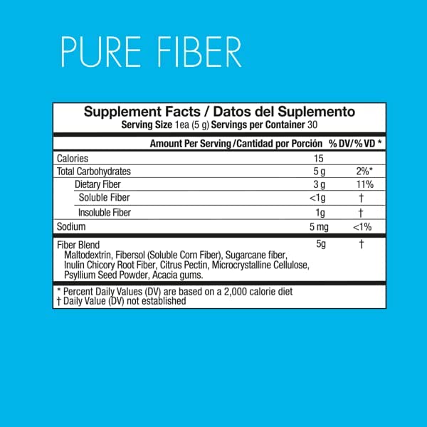 Yes You Can! Pure Fiber Shake Booster, Powder, 30 Servings