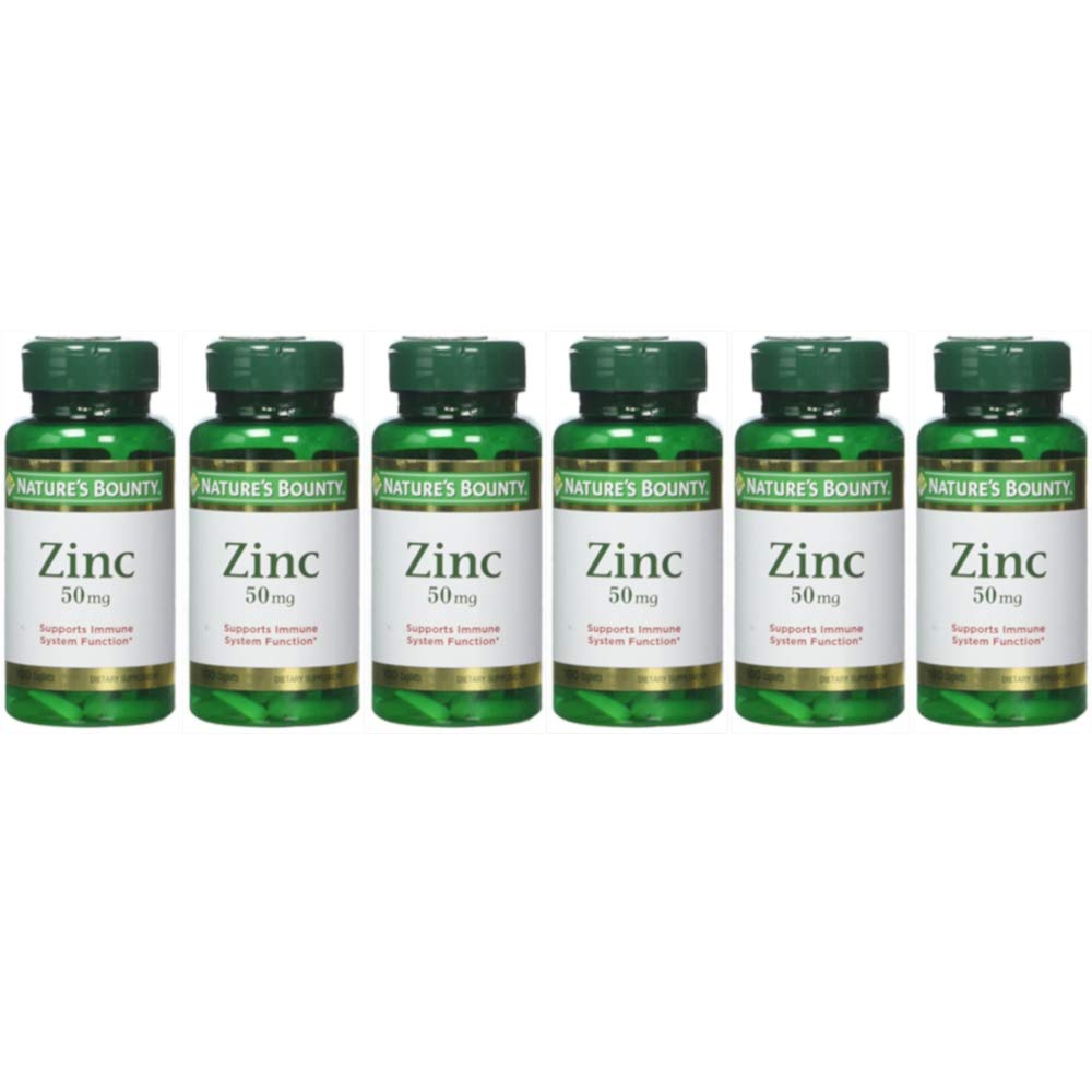 Nature's Bounty Zinc 50 mg Caplets, 600 Count