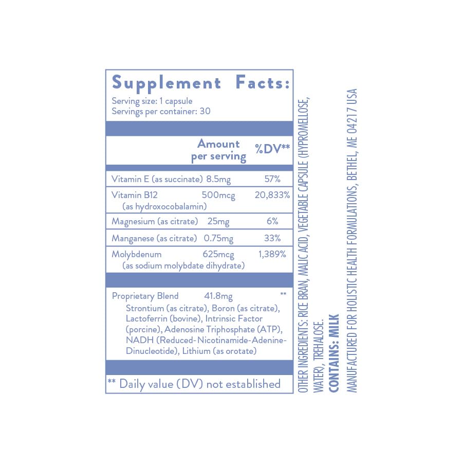 Holistic Health Sulfite Sensitive Capsule, 30 Count
