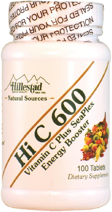 Dialyvite Hi C 600 Vitamin C 600 mg with Energy Booster Tablets, 100 Count