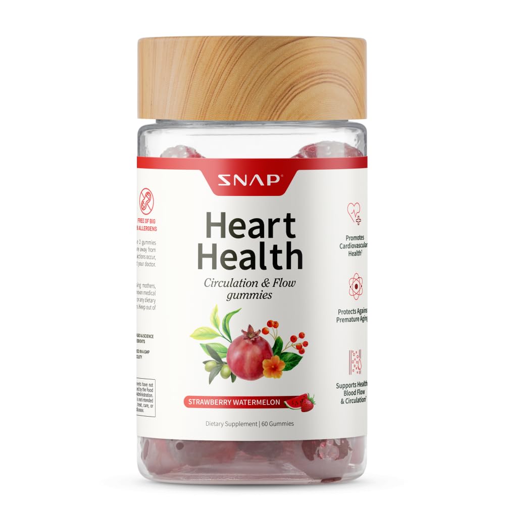 Snap Supplements CoQ10 Heart Health Gummies, 60 Gummies