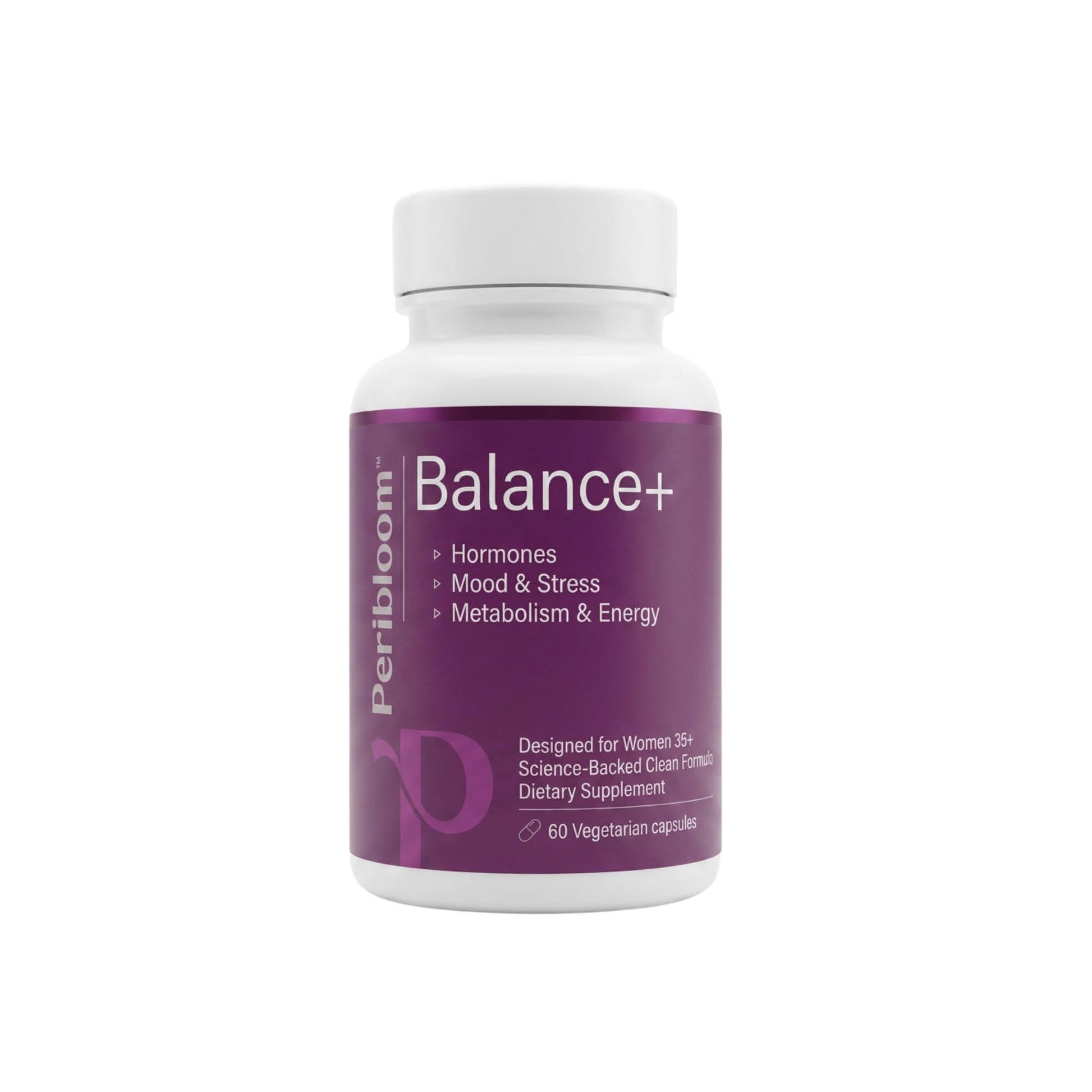 Peribloom Balance+ Perimenopause & Menopause Supplement for Women 35+ – 60 Capsules