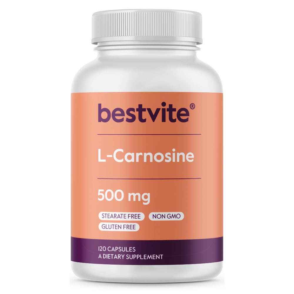 BESTVITE L-Carnosine 500mg Capsule 120 Count