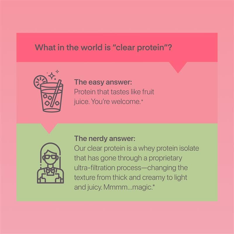 Oath Nutrition Clear Whey Isolate Protein Powder, 21 Servings