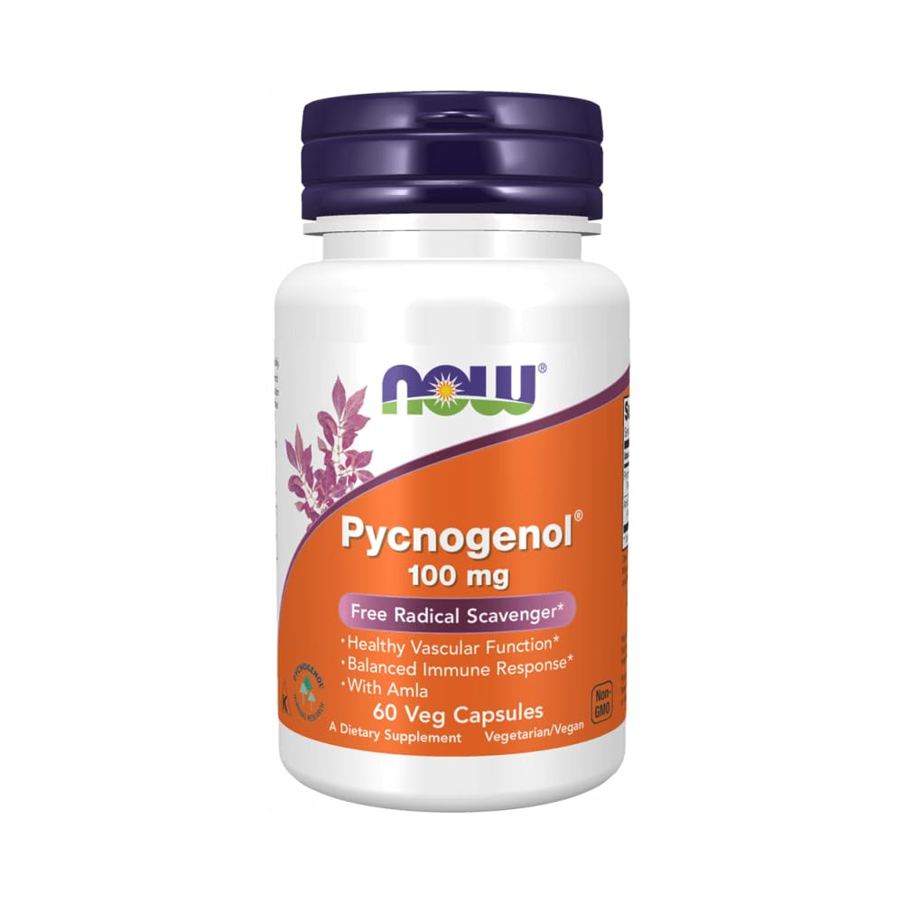 NOW Foods Pycnogenol 100 mg, 60 Capsules
