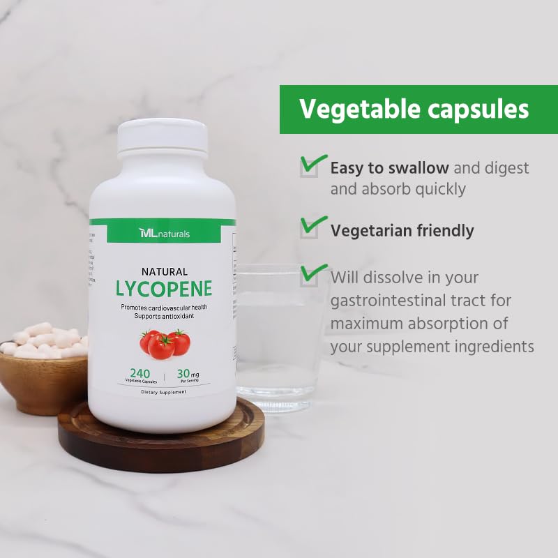 ML Naturals Natural Lycopene 30mg Capsule, 240 Count
