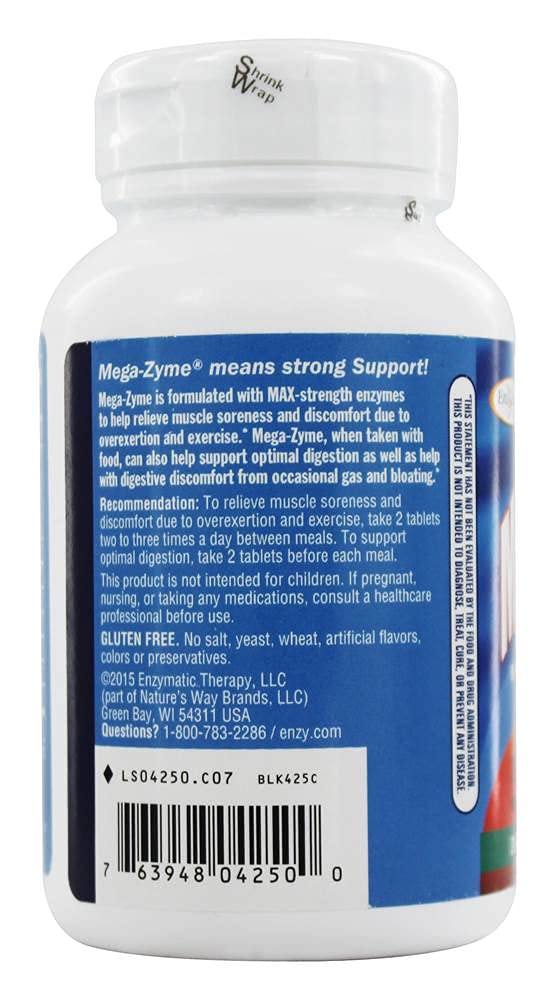 Enzymatic Therapy Mega-Zyme 200 Tablets