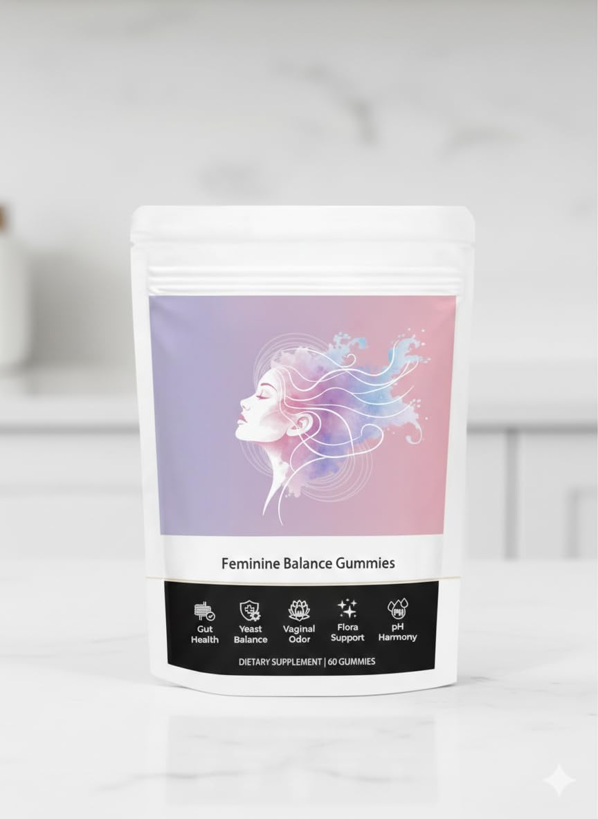 QYGCHUSIN Feminine Balance Gummies for Women 60 Count