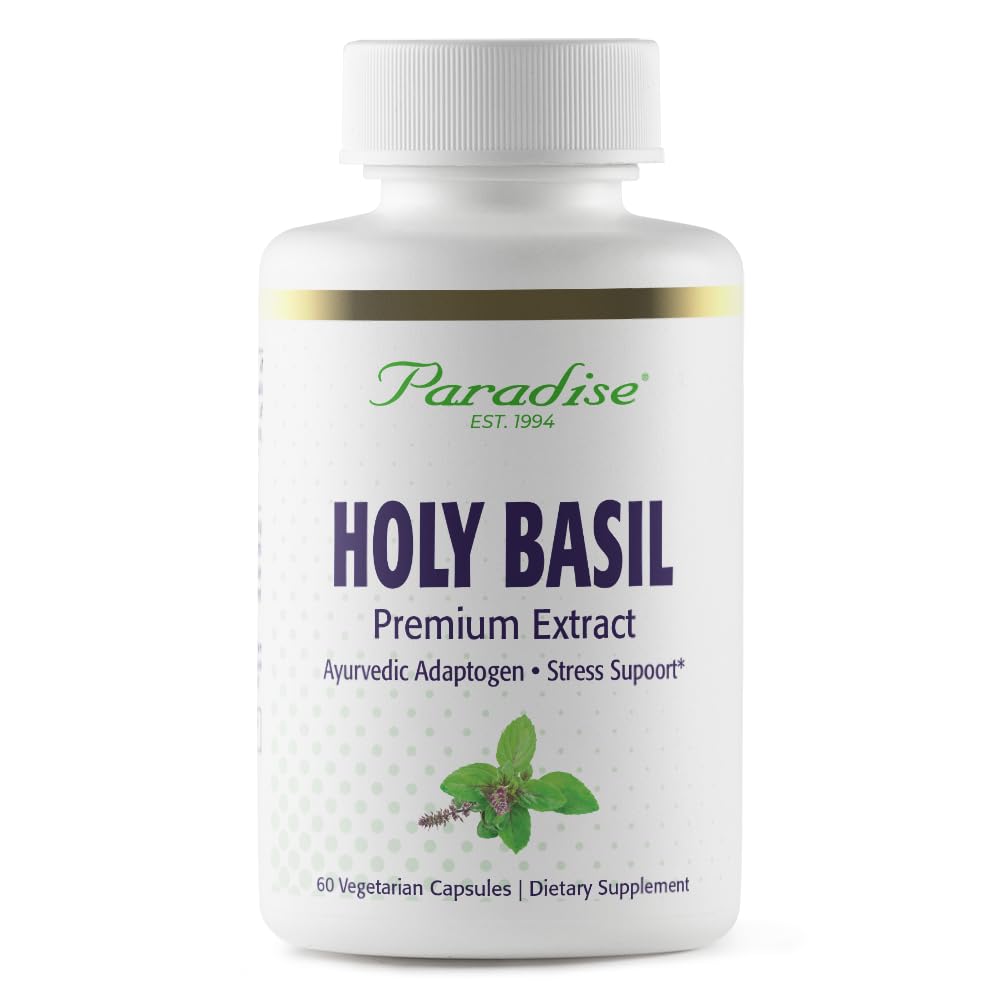 Paradise Herbs Holy Basil Supplement 60 Capsules