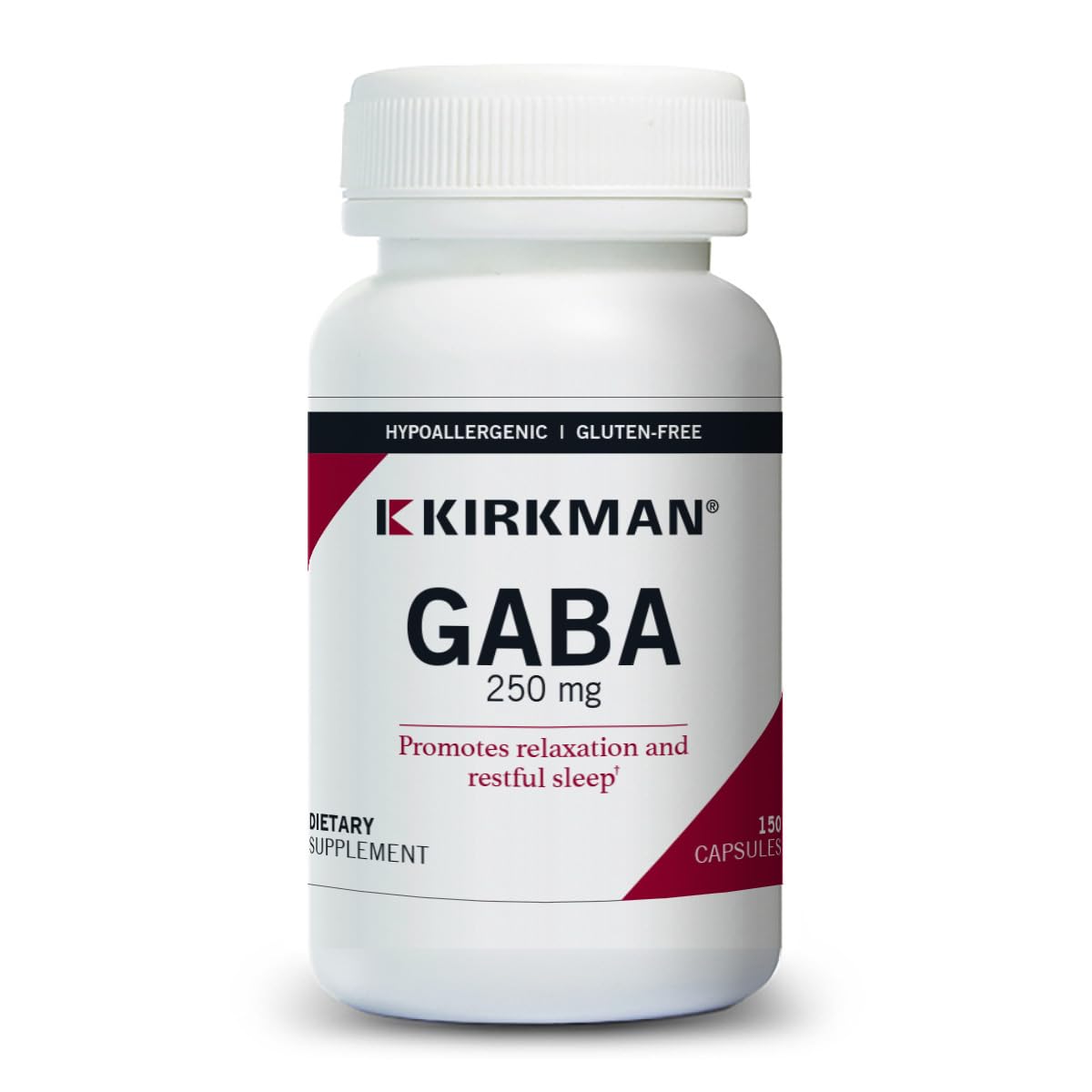 Kirkman GABA 250 mg, 150 Capsules