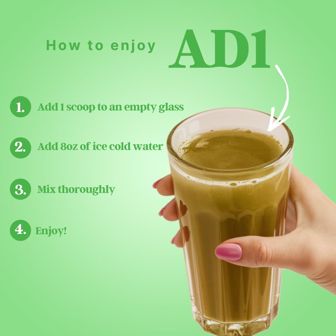 PROJECT AD LLC AD1 All in One Superfood Solution, Powder, 12.03 oz