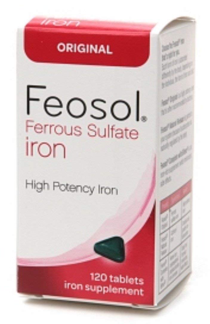 Feosol Ferrous Sulfate Iron Tablets 1320 Tablets