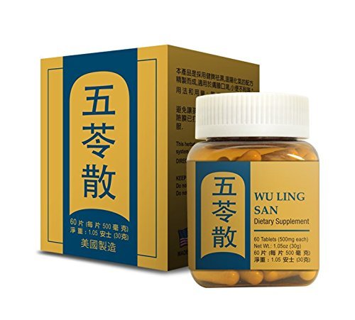 Unknown Poria Formula Wu Ling San Herbal Supplement Tablets 60 Count