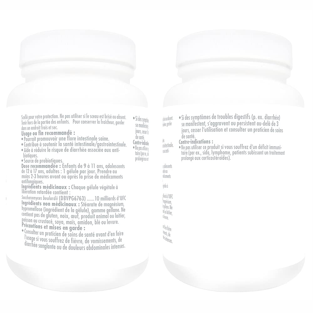 Bio Absorb Nutraceuticals Saccharomyces Boulardii Probiotic Capsule 60 Count