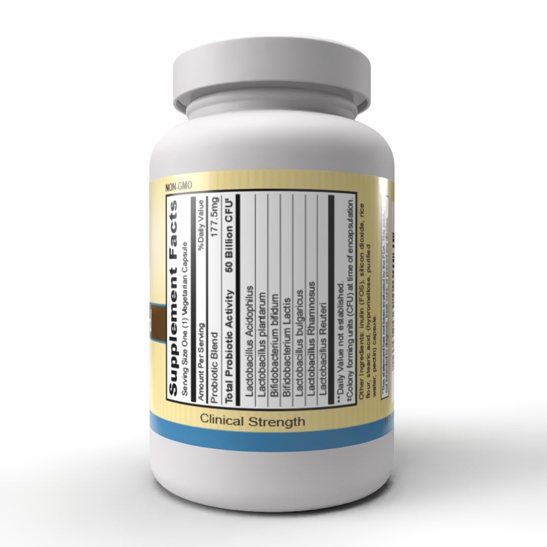 Priority One Probiotic Blend 50 Billion CFU Probiotic Flora Capsule, 1 Count