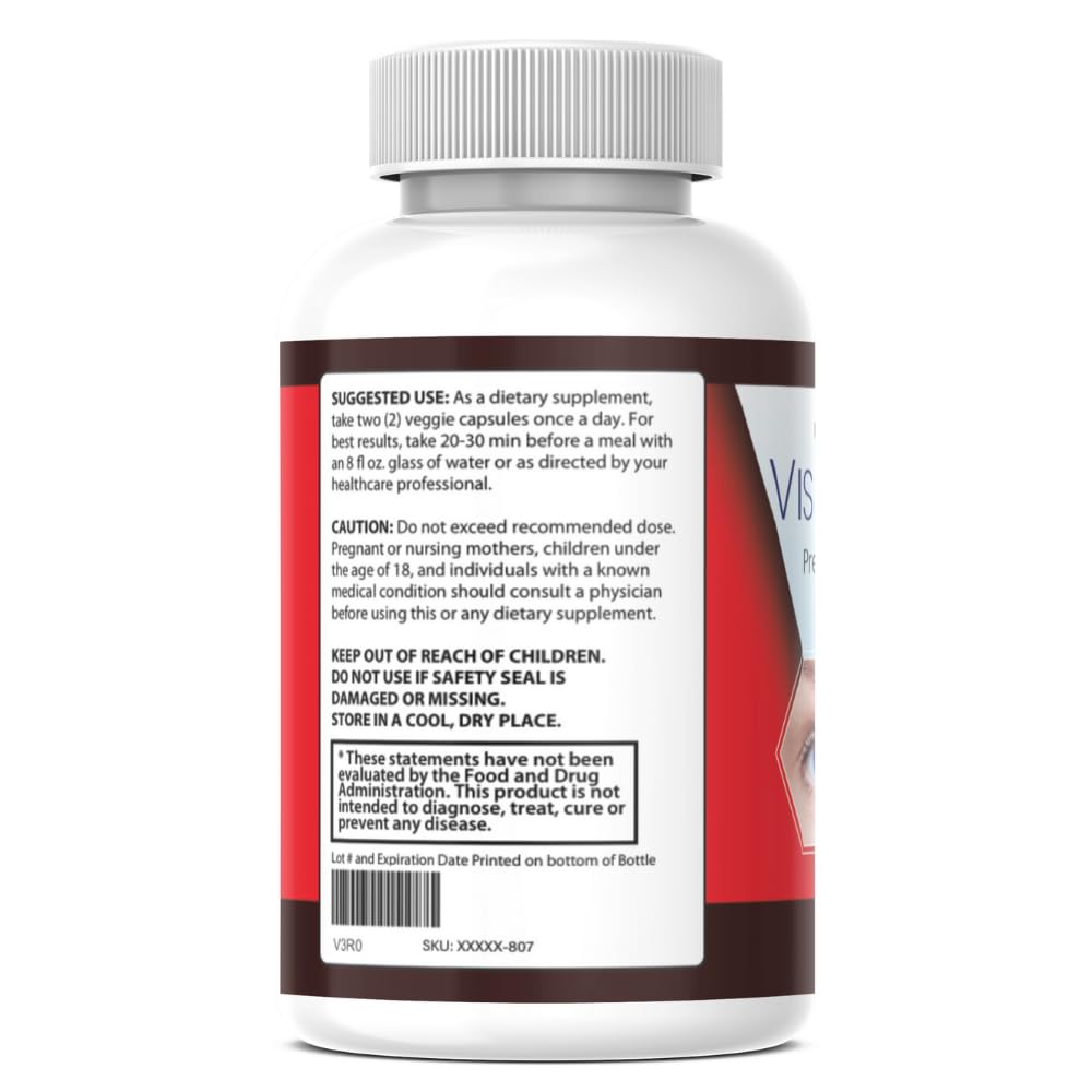 SuppNature VisionUltra+ Eye Support Supplement Premium Blend Capsule 60 Count