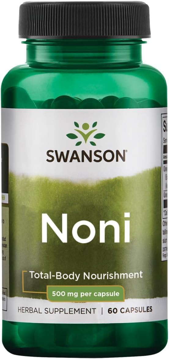Swanson Noni Whole Fruit 500 Milligrams 60 Capsules