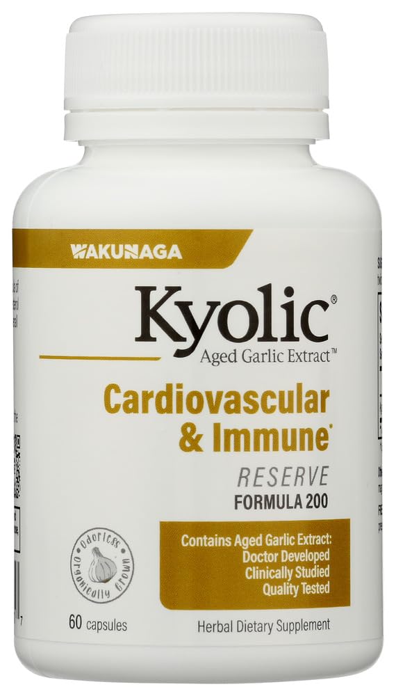 Wakunaga Kyolic Reserve 600 mg Capsules, 60 Count