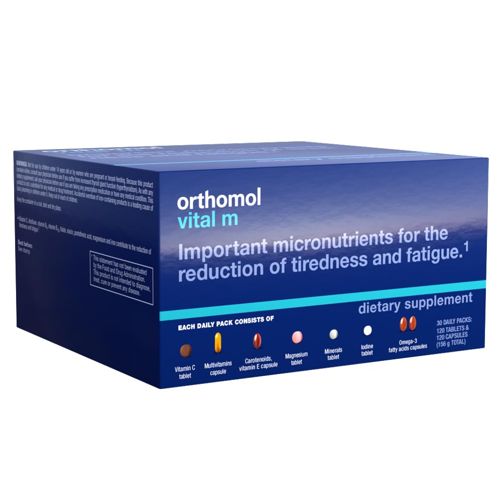Orthomol Vital M Men's Multivitamin Capsules, 30 Capsules