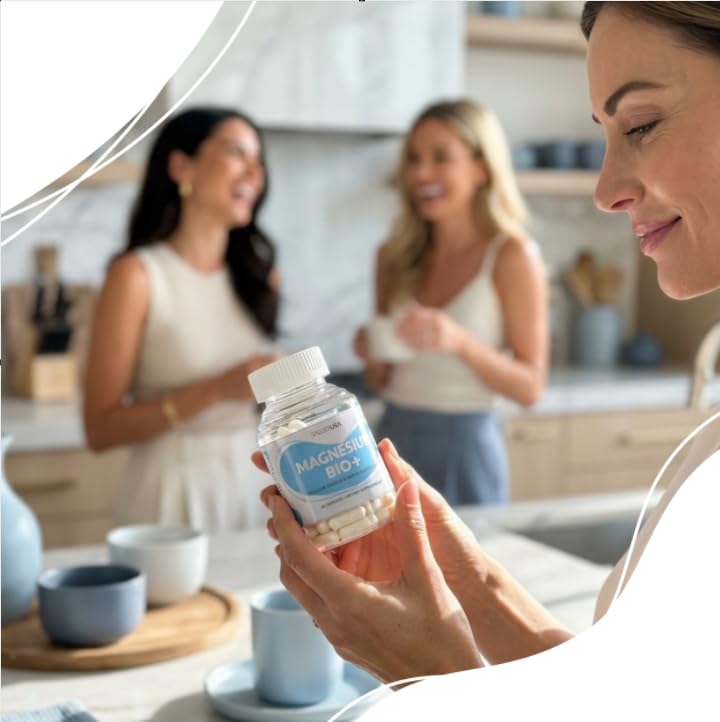 SALUD USA Magnesium BIO+ with Taurine & Vitamin B6 Magnesium Supplement for Muscle Support, Nerve Health, Cellular Energy Production, Metabolism Support & Heart Health, 60 Capsules